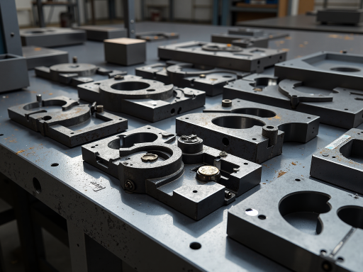 精密汽车零部件模具，复杂几何形状设计，金属材质表面光滑，专业制造工艺体现精密加工水平